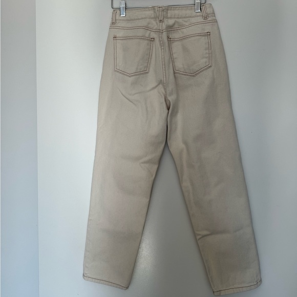First - Reason Cream High Rise Jeans - Picture 2 of 5